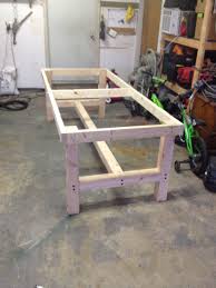 4x8 Table 4x4 Base 2x4 Top Rail Farmhouse Table Base Pallet Projects Diy Easy Woodworking Square