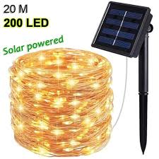 As solar lights rely on the light of the sun for power, they are sustainable and a great way to rejuvenate your home for the upcoming season. Buy 100 Led Light String Lights Christmas Garden Solar Powered Fairy Wire At Affordable Prices Price 9 Usd Free Shipping Real Reviews With Photos Joom