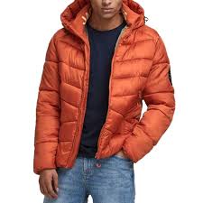 Coloris bleu avec intérieur matelassé vert. Doudoune Orange Homme Jack Jones Jorander Achat Pas Cher Go Sport
