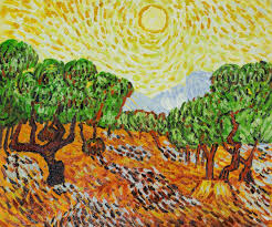Olive Trees With Yellow Sun And Sky By Vincent Van Gogh Hand Painted Oil Painting Gogh Hand Oil Olive Painted Van Gogh Pictures Yellow Sun Vincent Van Gogh