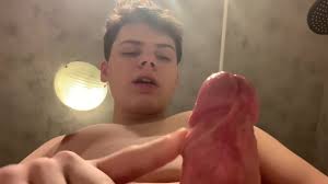 teen 18+ Boy Masturbating In His Bathroom