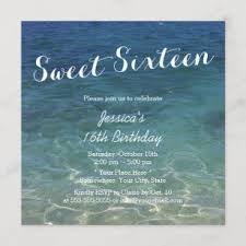 Turning 16 is special enough, but turning 16 in the summer can be even sweeter! Beach Theme Sweet 16 Invitations Zazzle