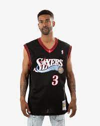 Free delivery and returns on ebay plus items for plus members. Mitchell Ness Philadelphia 76ers Allen Iverson Road Swingman Jersey Mens Clothes Snipes Usa