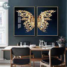 Metal butterfly wall art decor hanging sculpture garden wall hanging ornam io. Gold Butterfly Wall Art Canvas Large Butterfly Art Abstract Etsy In 2021 Scandinavian Wall Art Canvas Art Wall Decor Butterfly Wall Art