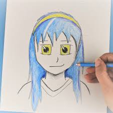 Anime character who draws their own face. Manga Anime Faces