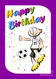 Happy birthday soccer lover with black and white b…. Happy Birthday For The Bravest Soccer Player Digital Art By Daniel Ghioldi