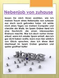 Tagesaktuelle liste mit vielen neuen nebenjob zuhause jobs. My Publications Ich Biete Ihnen Einen Seriosen Nebenjob Von Zuhause An Page 6 7 Created With Publitas Com