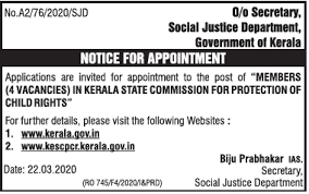 Some of them are php, asp.net and java developer jobs. Kerala Government Jobs 2020 Members 04 Vacancies