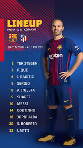 Lo último en atlético madrid noticias, resultados, estadísticas, rumores y mas de espn. La Formacion De Barcelona Para Enfrentar En 45 Minutos Al Atletico De Madrid Sin Neymar Valverde Vario Mucho Sobre El Jug Claudio Mauri Scoopnest