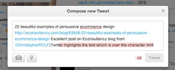 Twitter Twitter Handily Highlights The Section Of The Text Which Exceeds The 140 Character Limit When You Tweet How To Make Ecommerce Design Texts