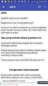 Solat ini amat digalakkan oleh islam dan selalu diamalkan dan dilakukan oleh rasulullah s.a.w. Panduan Mudah Solat Sunat Rawatib Fur Android Apk Herunterladen