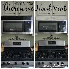 Some manufacturers allow smaller clearances. Easy Diy Tuscan Over The Range Microwave Hood Vent Update Microwave Hood Range Microwave Kitchen Inspirations