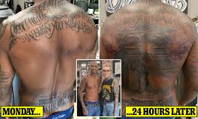 Phil foden is one of england's greatest prospects, and with comparisons to his former teammate however, foden and england teammate mason greenwood were involved in controversy at the end. Ashley Young Sticks To His Summer Tradition By Getting Full Back Tattoo Daily Mail Online