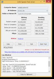 Download speeds show how quickly data travels from the internet to your device. Free Network Performance Test Lan Speed Test Lite 4sysops