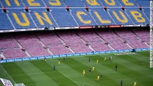 The camp nou is the largest stadium in europe and is an icon of the city of barcelona.the proposed new camp nou will have covered seating for 105,000 spectators and a new, steeper first tier to improve the view of the action the renovation work is planned to start in may 2018 and end in february 2021. Fc Barcelona Bars Fans From Match Amid Catalan Turmoil Cnn