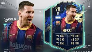 L o que parecía que jamás se iba a hacer realidad. Fifa 21 Lionel Messi 98 Tots Player Review I Fifa 21 Ultimate Team Youtube