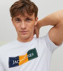 Buy Jack & Jones Jorcodyy Crew Neck Short Sleeves T Shirt In White