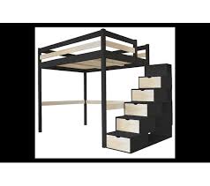 Lit mezzanine adulte avec dressing gamboahinestrosa lit mezzanine 2 places adultes image source @ gamboahinestrosa.info. Lit Mezzanine Sylvia Avec Escalier Cube Bois Couleur Noir Vernis Naturel Dimensions 90x200 Lit Superpose Mezzanine But