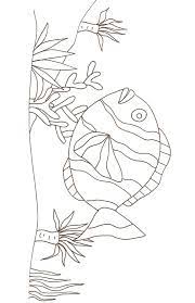 Le dessin représente un poisson clown comme l'est némo. Coloriage D Un Gros Poisson Clown Tete A Modeler