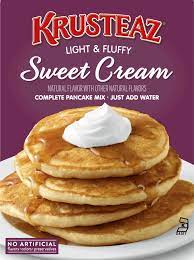 2 cups krusteaz buttermilk pancake mix; Sweet Cream Pancake Krusteaz