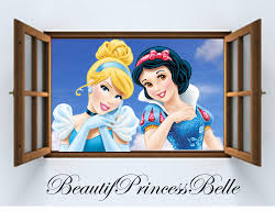 Cinderella And Snow White Outside The Window By Beautifprincessbelle Deviantart Com On Deviantart Snow White Snow Cinderella