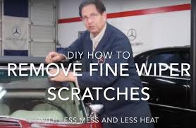Don't try to do it yourself! How To Remove Fine Windshield Wiper Scratches With Less Mess And Less Heat Body And Exterior Trim Problem Mercedessource Com