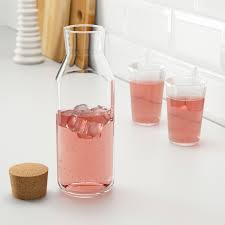 Ikea 365 Clear Glass Cork Carafe With Stopper Height 27 Cm Ikea In 2020 Ikea 365 Carafe Clear Glass