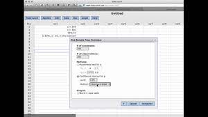 Confidence Intervals Estimating A Population Proportion Using Statcrunch Youtube