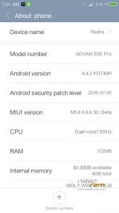 This is an update for the advan s5e nxt. Rom Miui 8 6 6 30 Stable For Advan S5e Pro Mt6572 Custom Updated Add The 10 23 2016 On Needrom