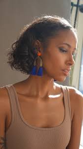 Buy LOLA Tassel EARRINGS in Cobalt Blue