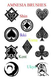 Amnesia Symbols Going To Get One Of The Joker Symbols For Ukyo 3 Amnesia Anime Amnesia Anime Tattoos