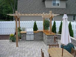 pergola & outdoor kitchen landscapes