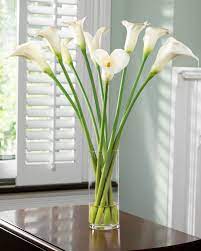 Tall Calla Lily Artificial Arrangement White Artificial Flower Arrangements Silk Flower Centerpieces Silk Flower Arrangements
