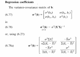 How To Derive Variance Covariance Matrix Of Coefficients In Linear Regression Cross Validated