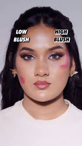 High-blush placement