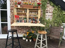 The Garden Bar Wall Mounted Sturdy Hand Made In Solid Wood Easy Fold Away Whirlpool Zubehor Whirlpool Bar Innenbar