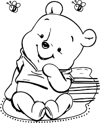 Cool Baby Pooh And Bees Coloring Page Bee Coloring Pages Bear Coloring Pages Coloring Pages