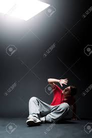 Young Guy Sitting And Hiding His Face From Light Stock Photo Picture And Royalty Free Image Image 5501293