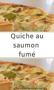 Quiche Au Saumon Fume En 2020 Quiche Saumon Fume Quiche Saumon Recettes De Cuisine