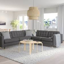 Morabo Sectional 5 Seat Corner Gunnared Dark Gray Wood Ikea Ikea Living Room Furniture Gray Sectional Living Room Ikea Living Room