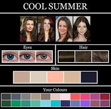 Cool Summer Colour Analysis Summer Skin Tone Cool Summer Palette Summer Skin
