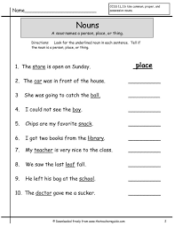Grade 1 grammar worksheets on telling nouns and verbs apart in sentences. Worksheet First Grade Noun Worksheets Nouns Printable Comprehensionor Comprehension For First Grade Noun Worksheets Worksheets Puzzles For Third Graders Math Songs For Elementary Grade 6 Math Word Problems Printable Graph Paper With