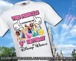This Princess Is Celebrating Her Birthday At Disney World Disneyland T Shirt Moana Jasmine Rapunzel Ariel Belle Elsa Anna Tiana