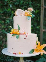 Elegant Tropical Wedding Inspiration Orange Blossom Bride Tropical Wedding Cake Tropical Wedding Inspiration Summer Wedding Cakes