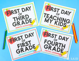 The stop sign shape is an octagon. First Day Of School Free Printables Alternate Learning Options That S What Che Said