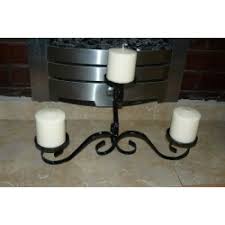 Forged candle holder for 1 candle with a handle. Candle Holder With Three Candles
