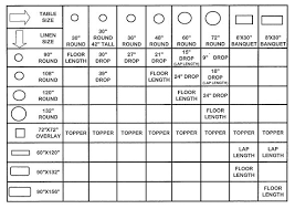 Linen Size Chart Allstar Tents And Events