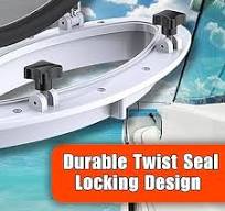 Seaflo Boat Oval Shape Porthole Window With White ABS Plastic Trim Port Hole : Amazon.ae: Sporting Goods