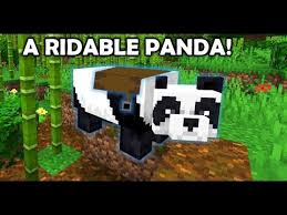 How To Ride A Panda In Minecraft Java Edition No Mods Youtube