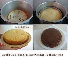 Vanilla Cake Recipe Pressure Cooker Vanilla Cake Recipe Padhuskitchen Pressure Cooker Cake Cooker Cake Cake Recipes Without Oven